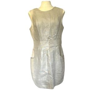 TART COLLECTIONS NWT women’s metallic beige sleeveless cocktail dress